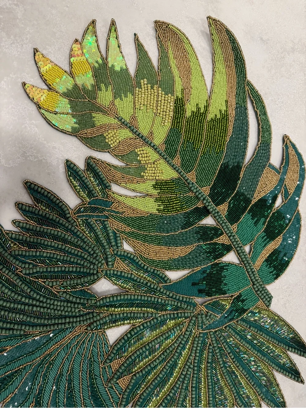 Kim Seybert Rare Tropical Beaded Table Centerpiece